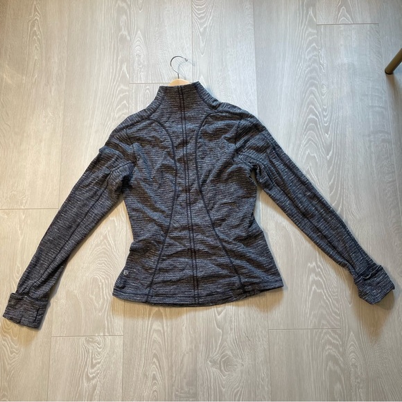 Lululemon Run Briskly 1/2 Zip Coco Pique Black White size 8 - Picture 15 of 15